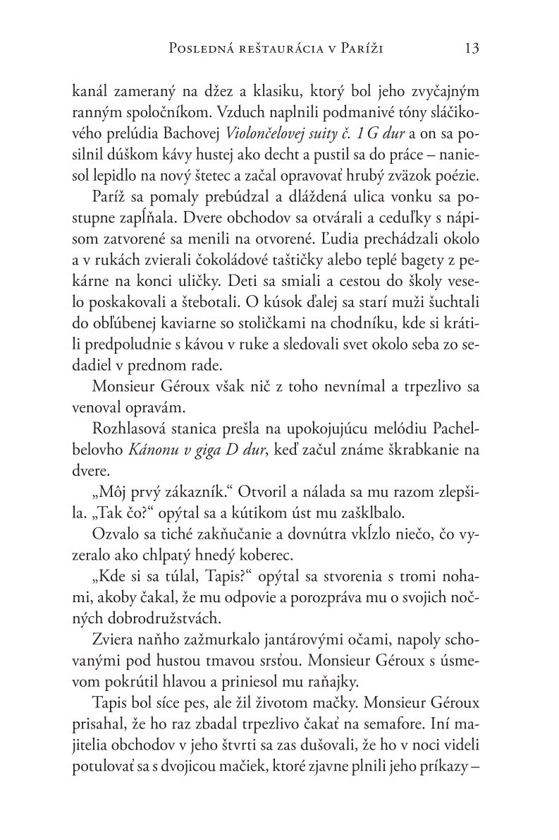 Posledná reštaurácia v Paríži